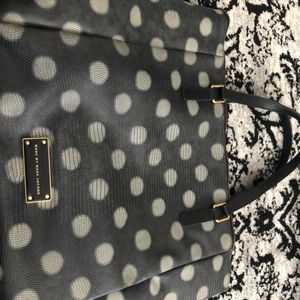Marc Jacobs Navy Polka Dot Tote Bag (like new)
